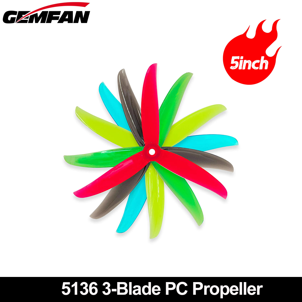 Drone Racing Propeller - Gemfan VANOVER 5136 3-Blatt-PC-Propeller CW +