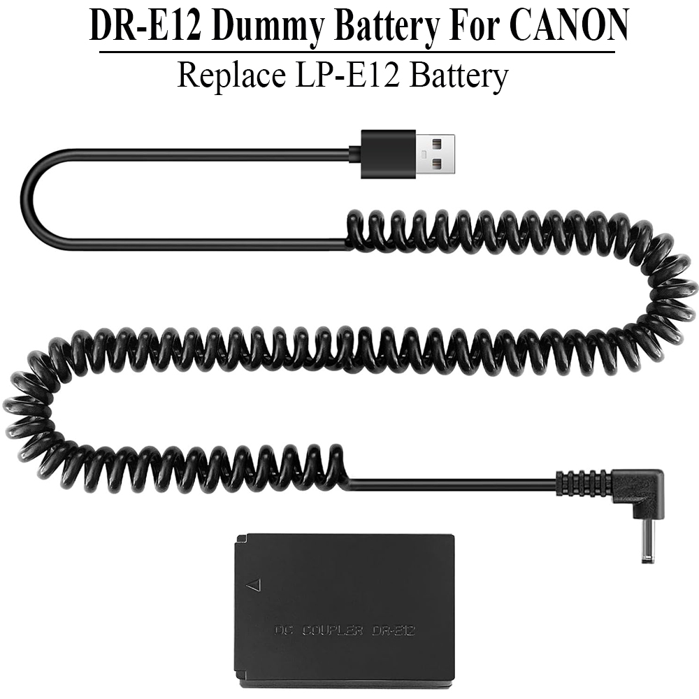 Canon Camera Eos M50 Mark Ii - ACK-E12 USB-Netz kabel LP-E12 Dummy-Akku-Kit für