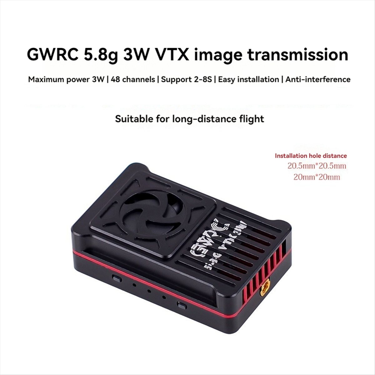 5,8G 3W VTX Video-Sender 48CH  – Drone Racing Vtx Bewertung und Preis