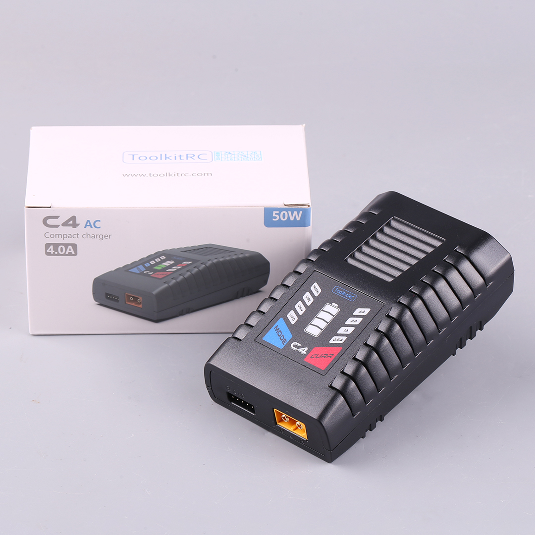 ToolkitRC C4 50W 5A AC Ladeger – Drone Racing Charger Bewertung und Preis